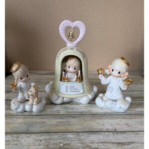 Precious Moments Heavenly Daze Angel Bell 3-Piece Set "Good Note" 879614 No Box